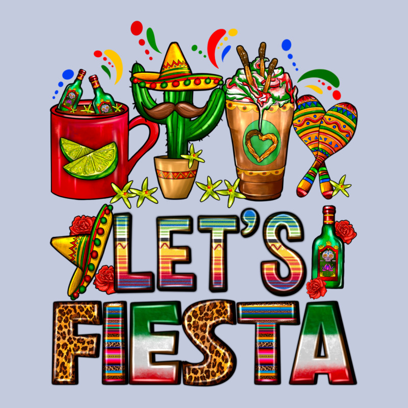 Let's Fiesta Mexico Coffee Cups With Cactus Long Sleeve Tee by FaDigitalArtStudio | Teevron