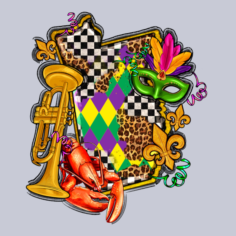 Mississippi Map Mardi Gras Heavyweight Hoodie by AdoDesignShop | Teevron