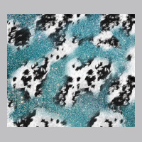 Teal Glitter And Cowhide Classic Tee | Teevron