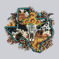 Bull Skull Leopard Cowhide Sunflower Texas Map Heavyweight Sweatshirt | Teevron