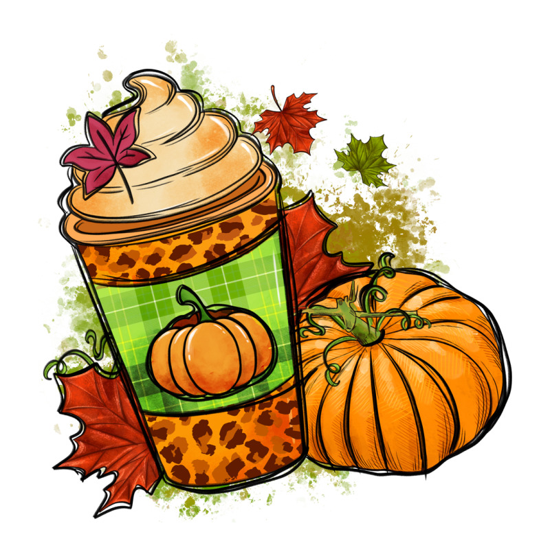 Fall Pumpkin Coffee Premium Tee by NancyCooperArtShop | Teevron