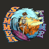 Summer Time Skeleton Surfing Heavy Core Tee | Teevron