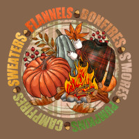 Bonfires Flannels Smores Campfires Pumpkin Premium Tee | Teevron