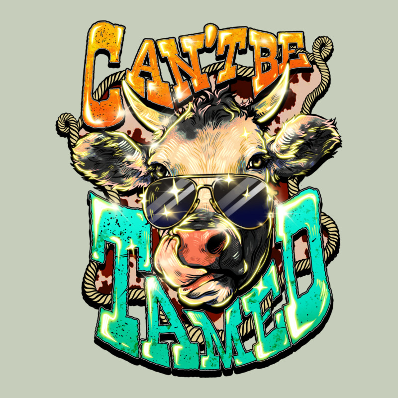 Can't Be Tamed Cow Ladies Tee by HowdyJamesFarm | Teevron