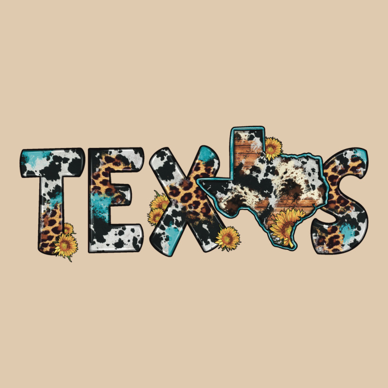 Texas Sunflower Cowhide Leopard Texas Map Heavyweight Sweatshirt by Artiststas | Teevron