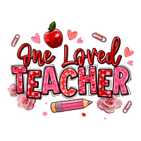 one loved teacher afro messy bun | Teevron