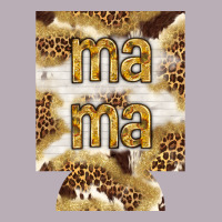 Mama With Leopard And Cowhide Regular Can Cooler Vintage Tee | Teevron