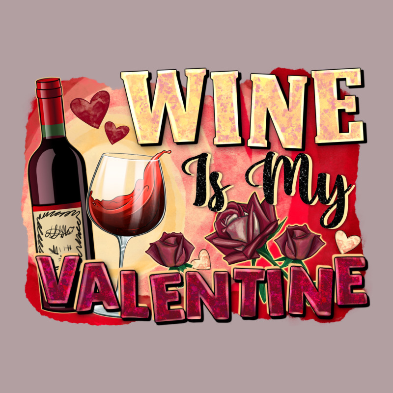 Wine Is My Valentine's Day Vintage Hoodie by FaDigitalArtStudio | Teevron