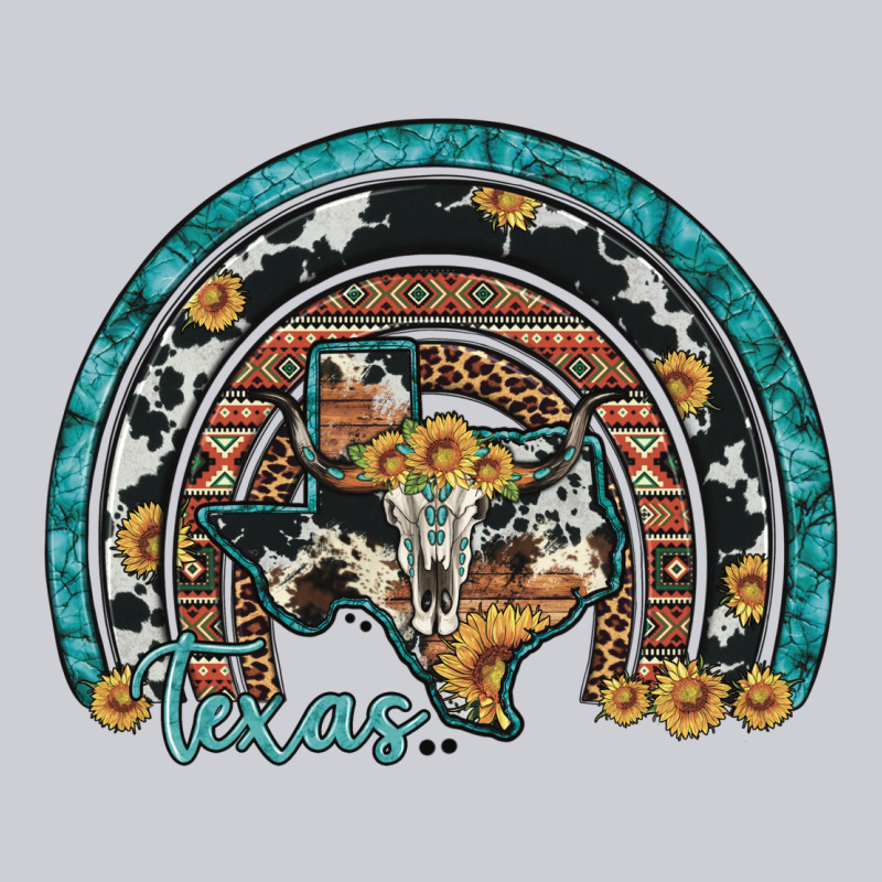 Texas Map Sunflower Leopard Cowhide Aztec Turquoise Gemstone Rainbow Heavyweight Sweatshirt by Artiststas | Teevron