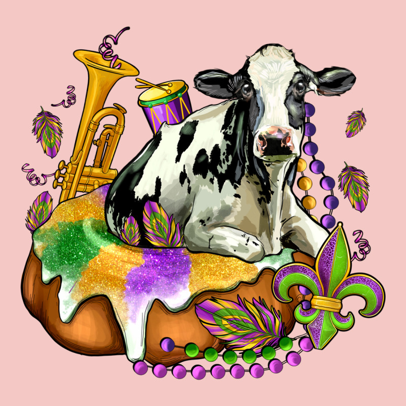 Holstein Mardi Gras Urban Heavy Tee by OliviaCreatesArt | Teevron