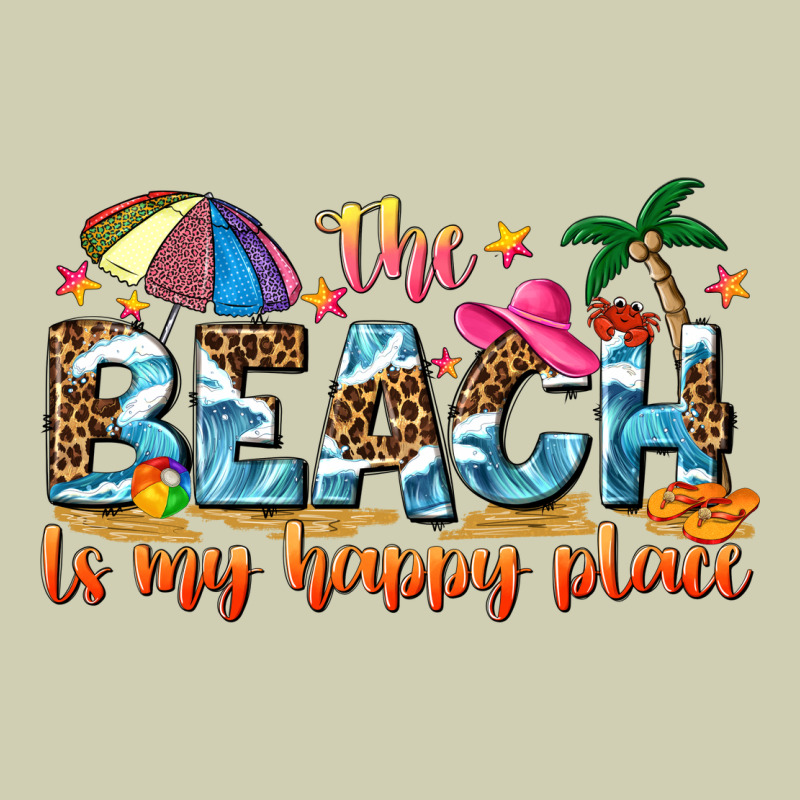 The Beach Is My Happy Place Heavy Core Tee by NancyCooperArtShop | Teevron