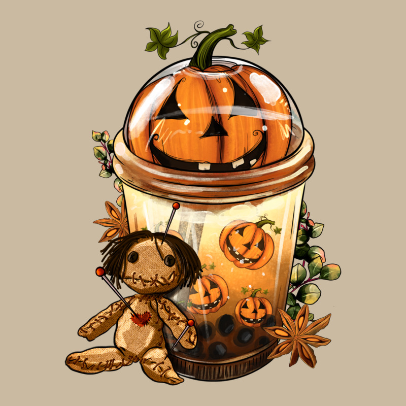 Halloween Jack O Lantern Bobba Cup Long Sleeve Tee by FaDigitalArtStudio | Teevron