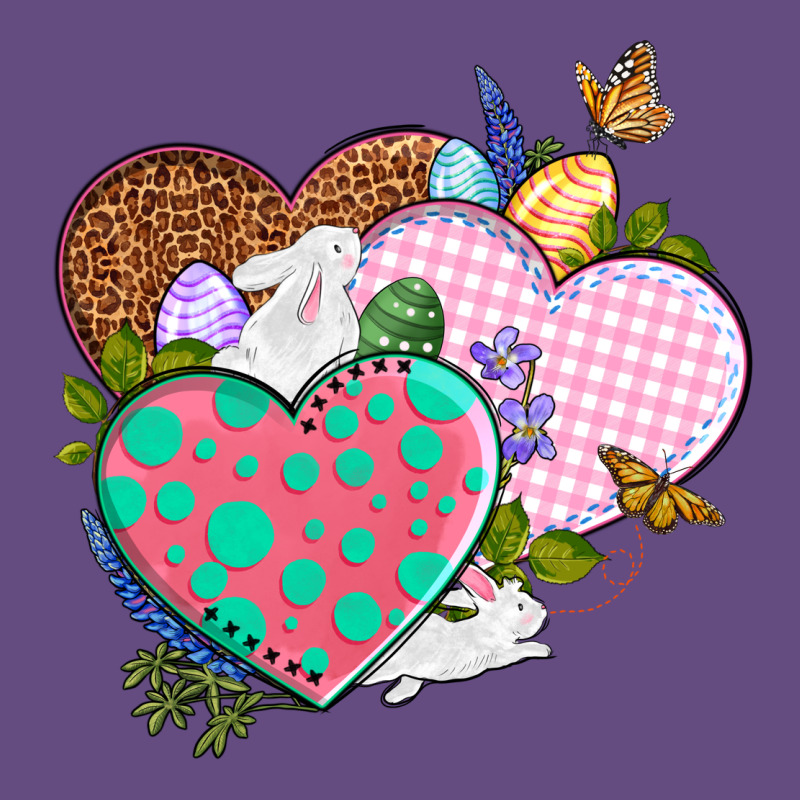 Easter Day Western Easter Hearts Vintage Hoodie by OliviaCreatesArt | Teevron