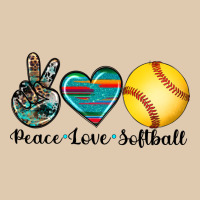 Peace Love Softball Heavyweight Sweatshirt | Teevron
