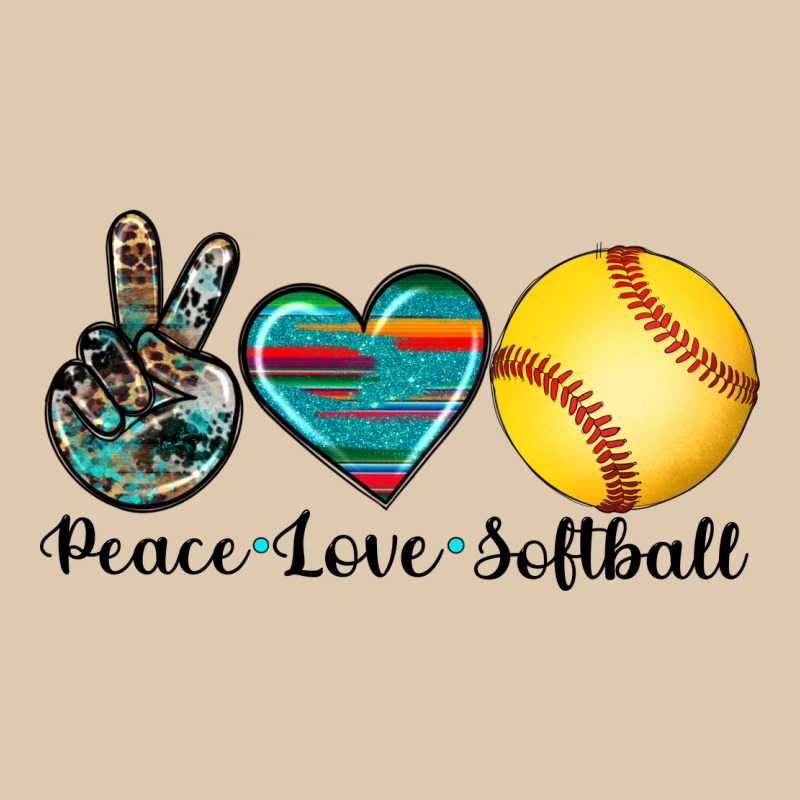 Peace Love Softball Heavyweight Sweatshirt by Artiststas | Teevron
