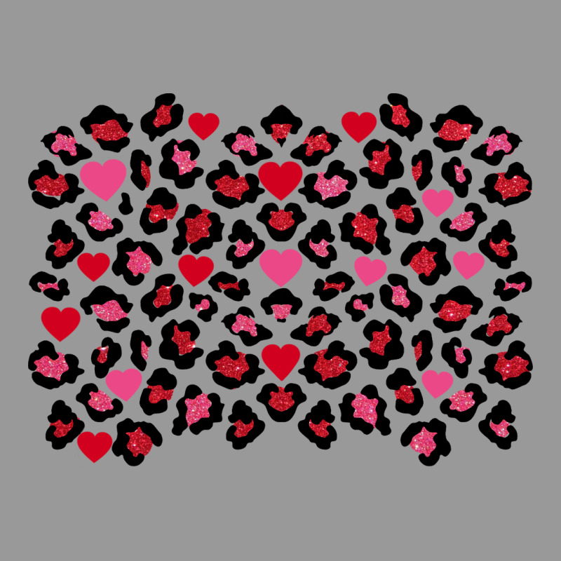 Valentine's Day Leopard And Heart Background Vintage Hoodie by FaDigitalArtStudio | Teevron