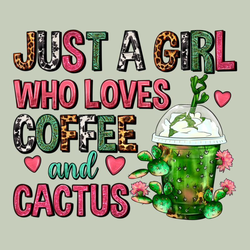 Just A Girl Who Loves Coffee And Cactus Frappe Long Sleeve Tee by FaDigitalArtStudio | Teevron