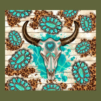 Gemstone Bull Skull Leopard Classic Tee | Teevron