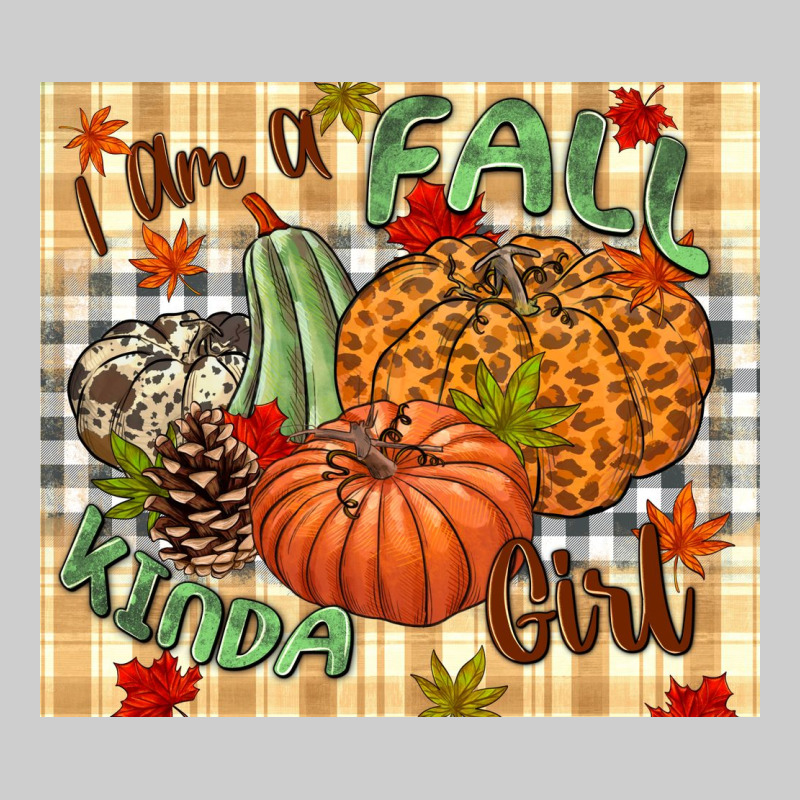 I Am A Fall Kinda Girl Pumpkin Fall Premium Tee by NancyCooperArtShop | Teevron