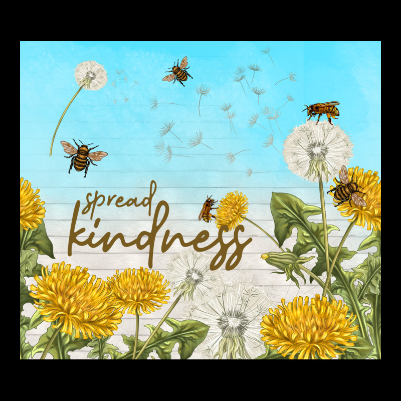 Spread Kindness With Dandelions Ladies Tee by TumblerDesignByShophia | Teevron