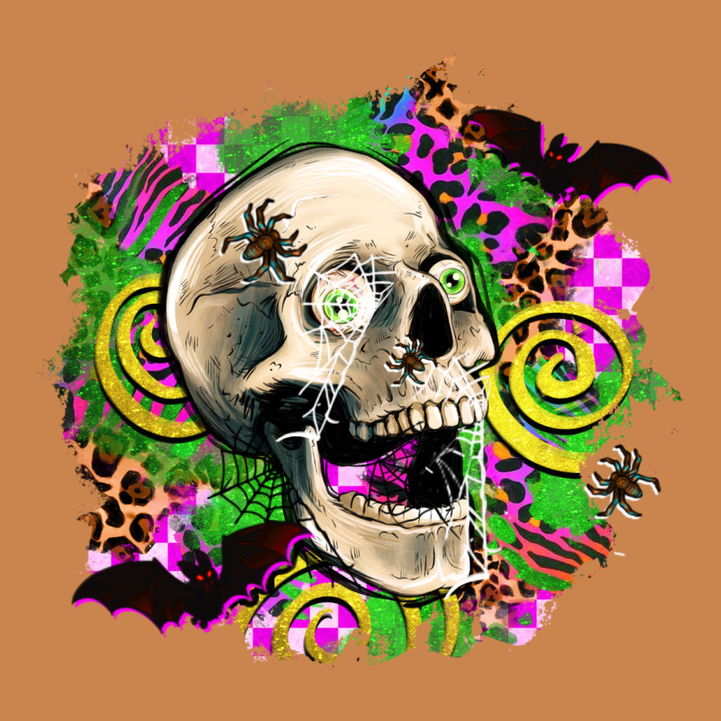 Halloween Skull Heavyweight Hoodie by AdoDesignShop | Teevron