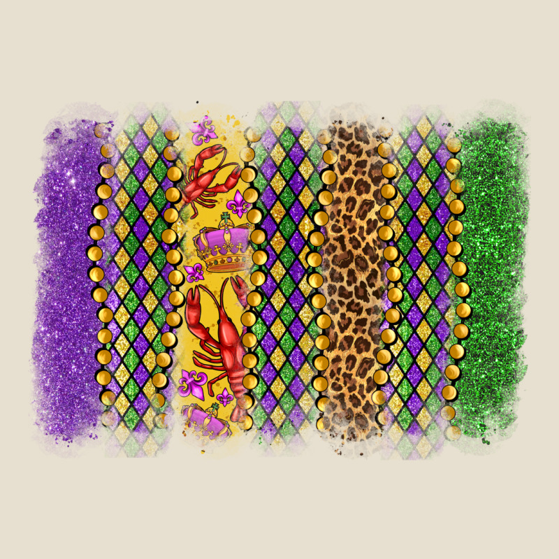 Mardi Gras Brushstroke Urban Heavy Tee by OliviaCreatesArt | Teevron