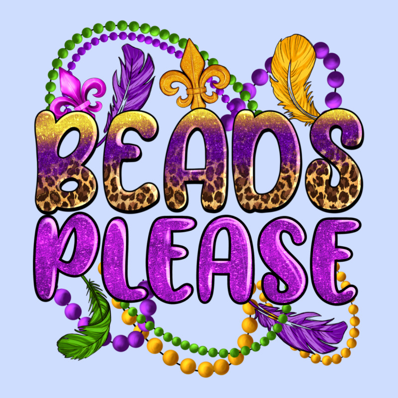 Beads Please Mardi Gras Urban Heavy Tee by OliviaCreatesArt | Teevron