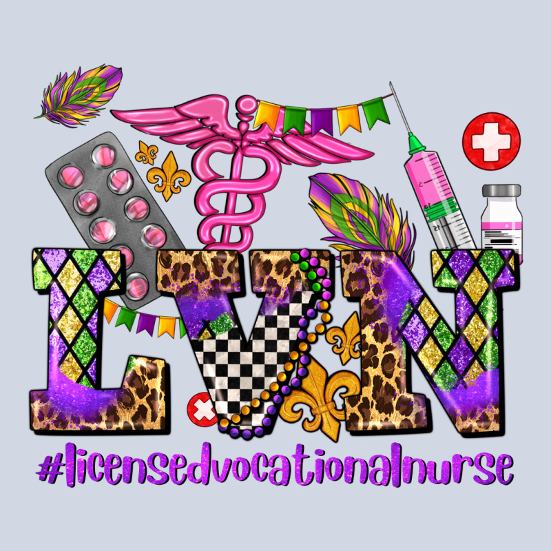 Mardi Gras  Lvn Licensed Vocational Nurse Premium Sweatshirt by AdoDesignShop | Teevron
