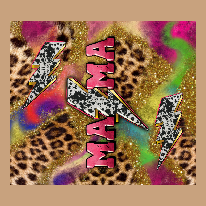 Colorful Leopard Lightning Bolt Tumbler Mother's Vintage Tee by HowdyJamesFarm | Teevron