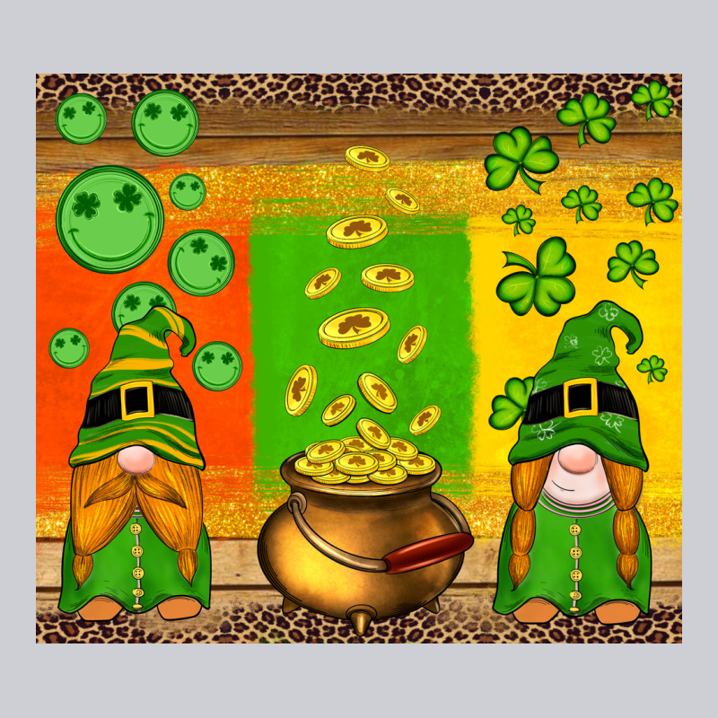 St Patricks Gnomes And Coins With Shamrock Heavyweight Sweatshirt by Artiststas | Teevron