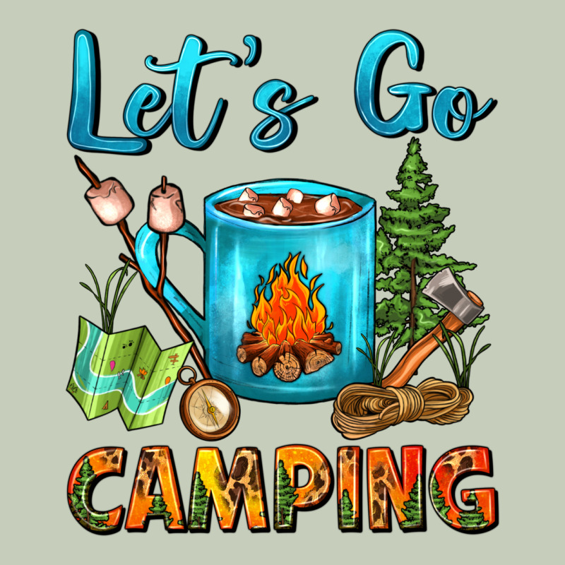 Let's Go Camping Coffee Mug Long Sleeve Tee by FaDigitalArtStudio | Teevron