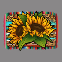 Sunflower Serape Leopard Background Vintage Tee | Teevron