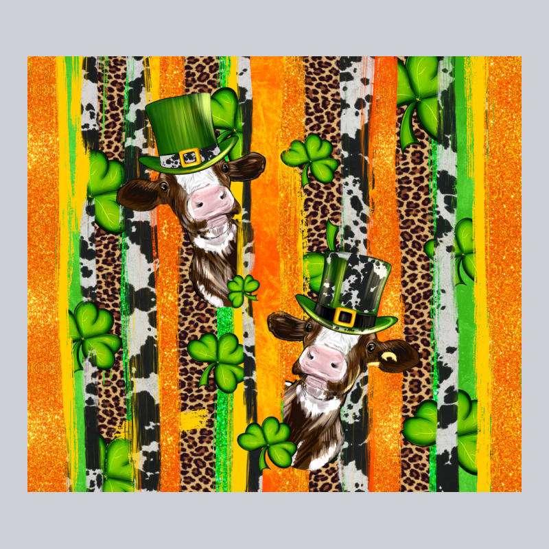 St Patricks Cow And Shamrock With Cowhide Heavyweight Sweatshirt by Artiststas | Teevron