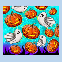 Halloween Pumpkins With Ghosts Classic Tee | Teevron