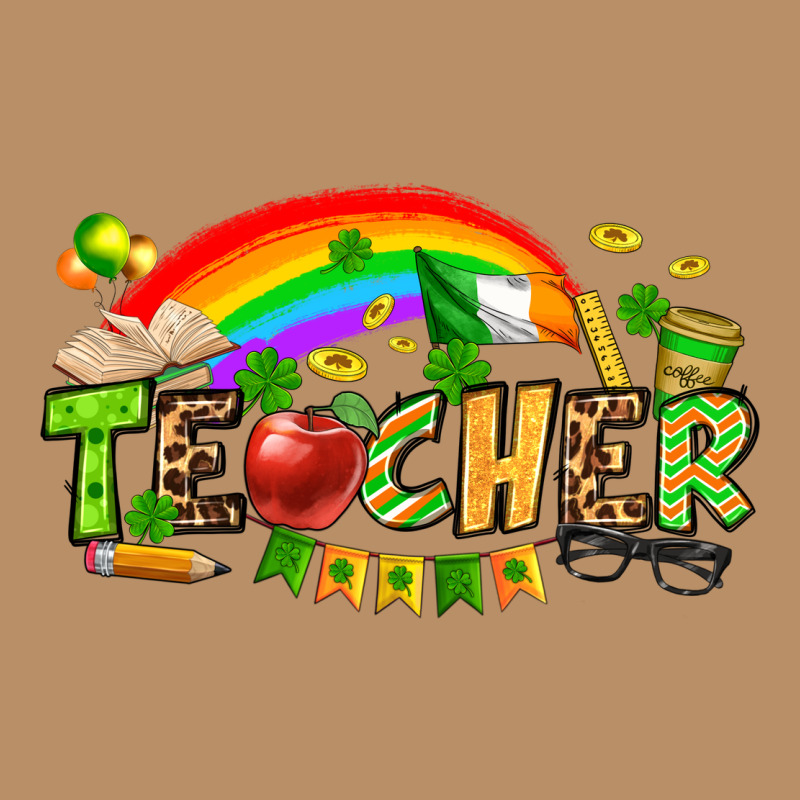St. Patrick's Day Teacher Vintage Hoodie by OliviaCreatesArt | Teevron