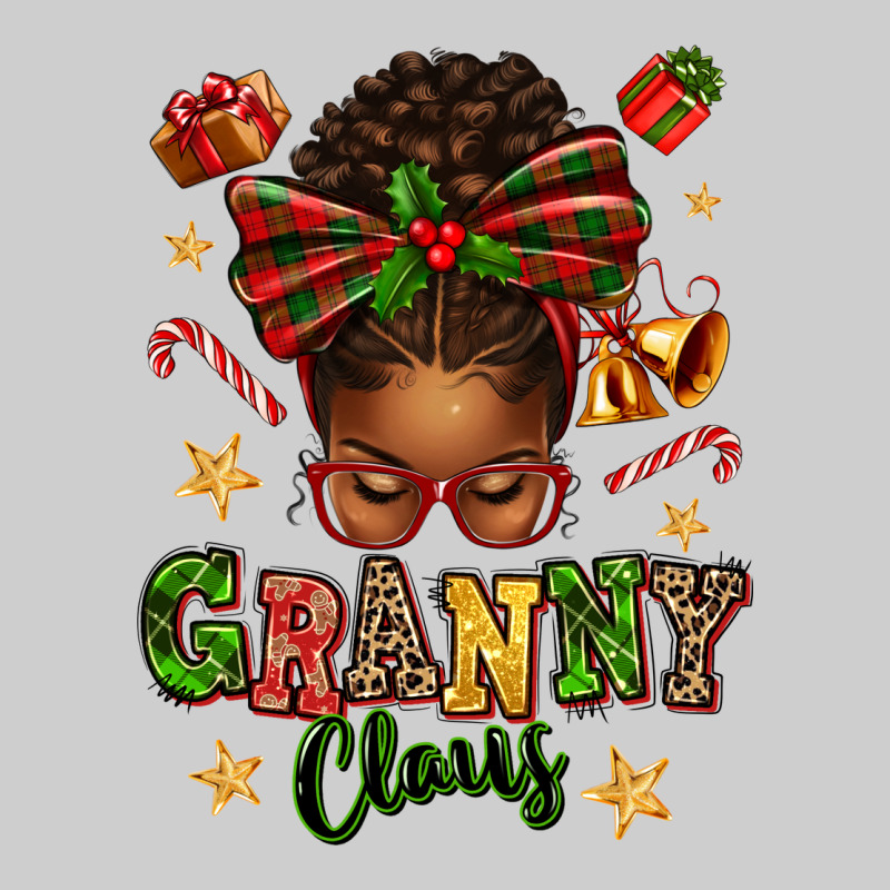 Granny Claus Afro Messy Bun Premium Tee by texasbilliewilder | Teevron