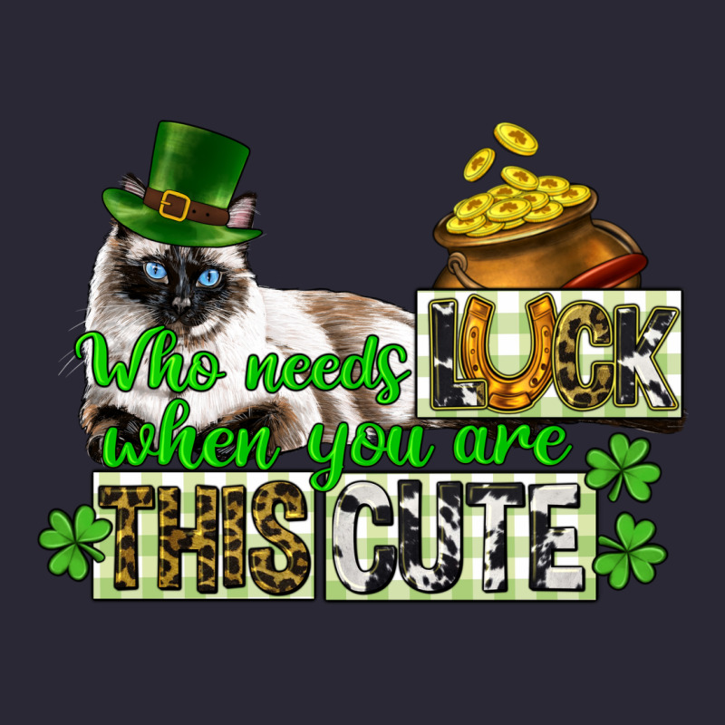St. Patrick's Cat Who Needs Luck When You Are This Vintage Tee by CowGirlArtShop | Teevron