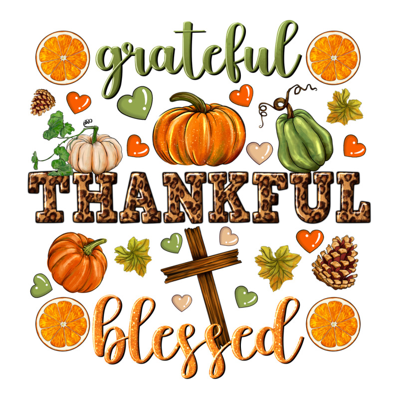 Grateful Thankful Blessed Premium Tee by NancyCooperArtShop | Teevron