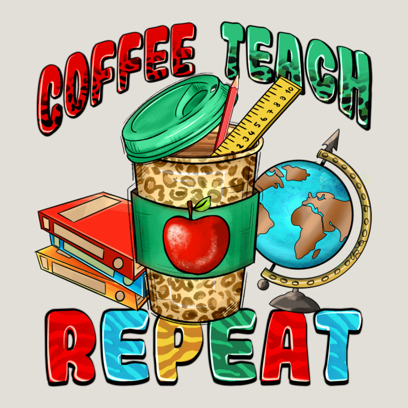 Coffee Teach Repeat Heavy Core Tee by NancyCooperArtShop | Teevron