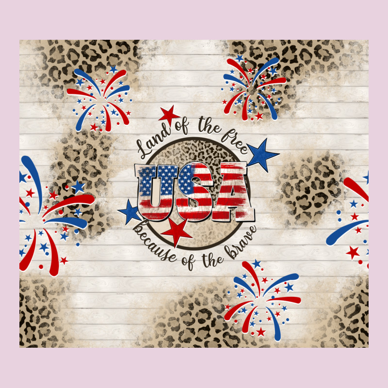 Usa Land Of The Free Because Of The Brave Ladies Tee by TumblerDesignByShophia | Teevron