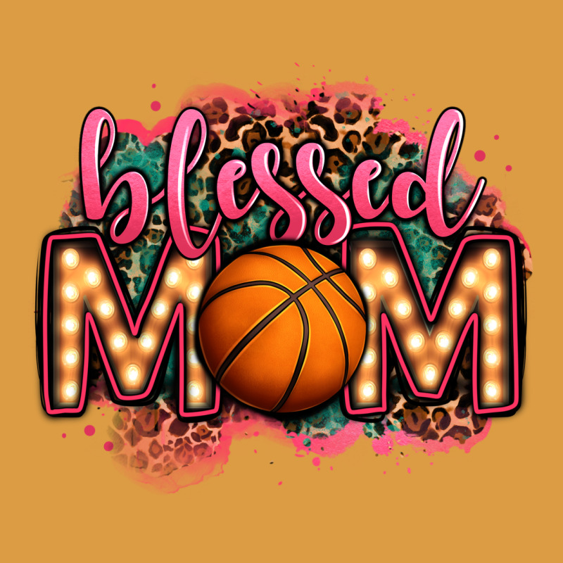 Blessed Basketball Mom Lightbulb Letters Urban Heavy Tee by OliviaCreatesArt | Teevron