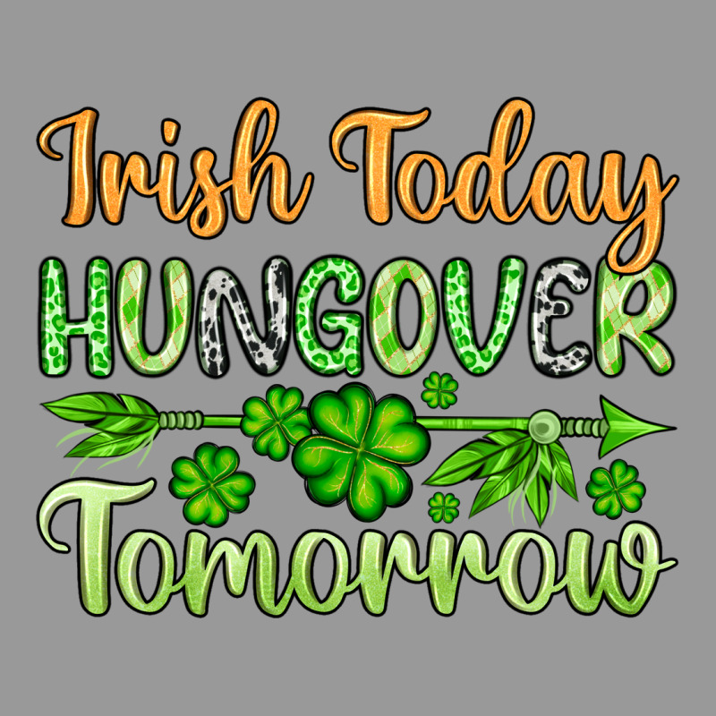 St. Patrick's Irish Today Hungover Tomorrow Vintage Hoodie by OliviaCreatesArt | Teevron