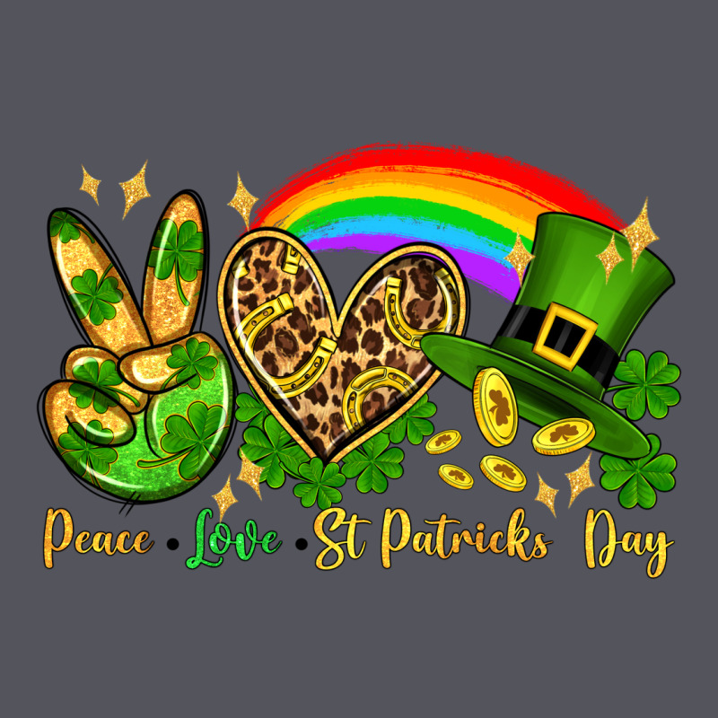 Peace Love St. Patrick's Day Vintage Hoodie by OliviaCreatesArt | Teevron