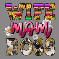 Wife Mom Boss Daisy Mother's Day Vintage Tee | Teevron