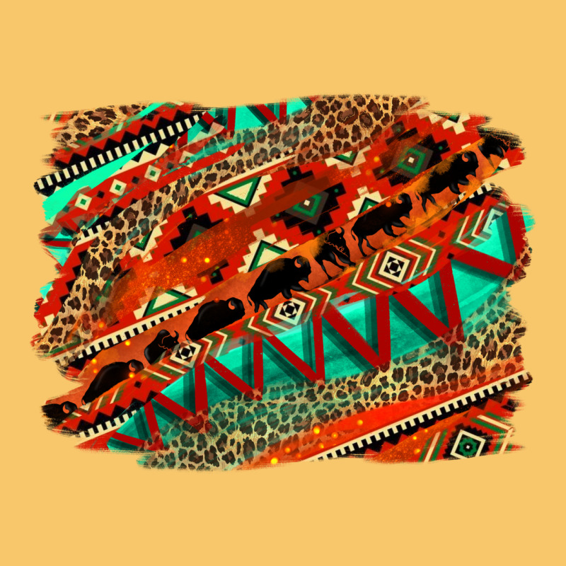 Western Aztec Background Pattern Vintage Hoodie by OliviaCreatesArt | Teevron