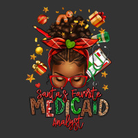 Santa's Favorite Medicaid Analyst Afro Messy Bun | Teevron