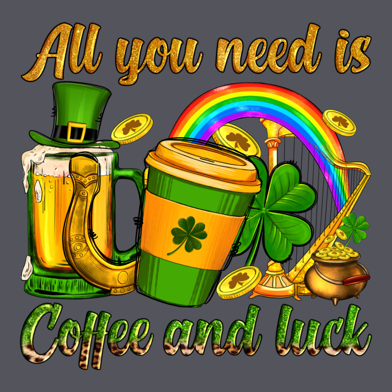 St. Patrick's All You Need Is Coffee And Luck Vintage Hoodie by OliviaCreatesArt | Teevron