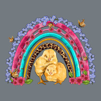Easter Flowers And Butterfly With Chicks Rainbow Heavyweight Sweatshirt | Teevron