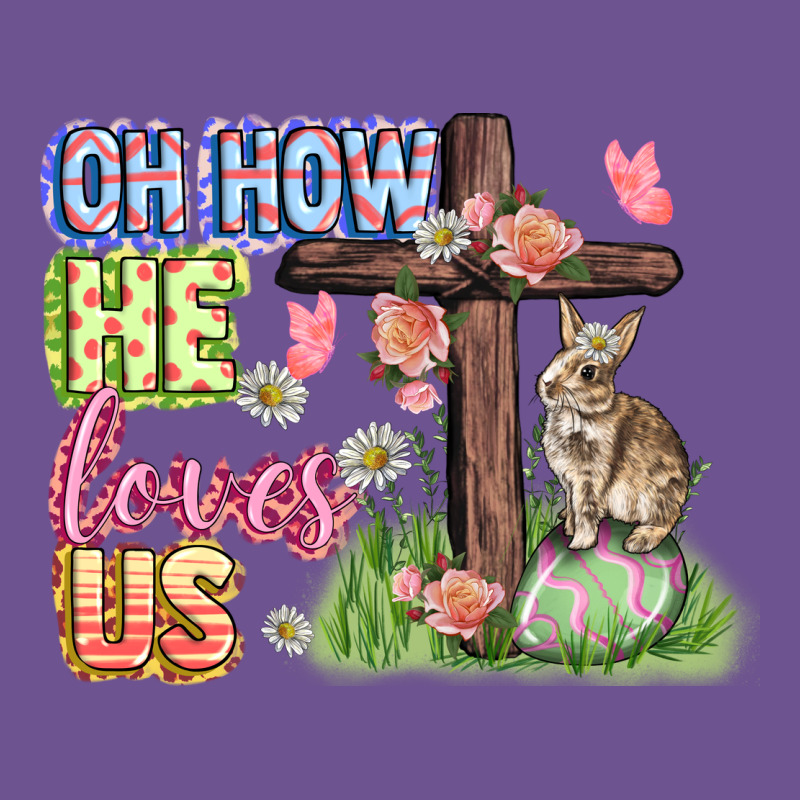 Oh How He Loves Us Easter Day Vintage Tee by CowGirlArtShop | Teevron