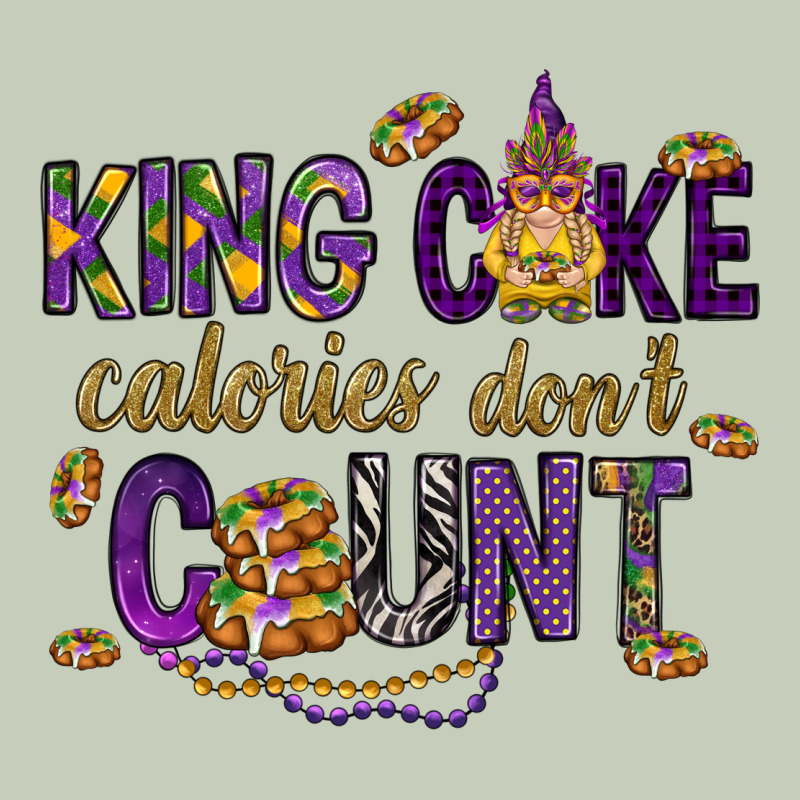 King Cake Calories Don't Count Ladies Tee by HowdyJamesFarm | Teevron